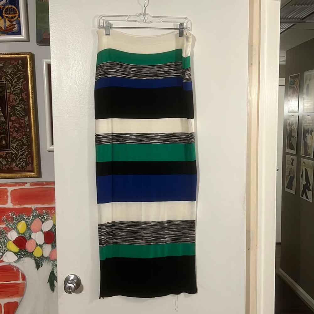 Bailey44 Anthropologie striped elastic waist maxi skirt.Could be strapless dress